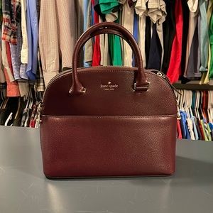 Kate Spade burgundy leather purse EUC